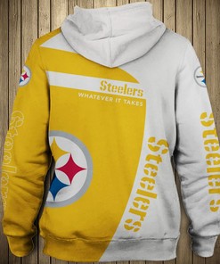 Pittsburgh Steelers 3D Zip Hoodie Pullover Your Go-To Choice For Fan Apparel