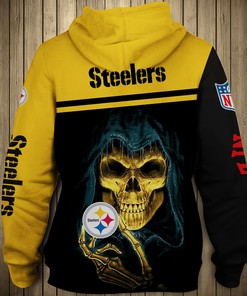 Pittsburgh Steelers Army Hoodie 3D Printed Pullover Zip Up Hoodie - Gifts For Fans 