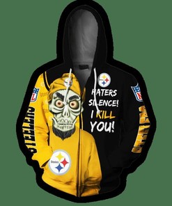 Pittsburgh Steelers Cute Death All Over Print Hoodie Perfect For Halloween