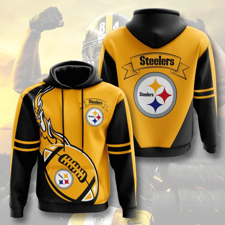 Pittsburgh Steelers Flame Balls Graphic Hoodie A Great Gift For Fans