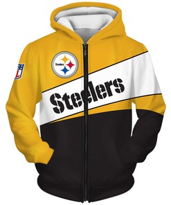 Pittsburgh Steelers Iconic 3D Zip Hoodie A Must-Have For Fans