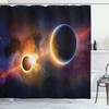 Planet Earth Stars Outer Space Shower Curtain for Astronomy and Space Lovers 