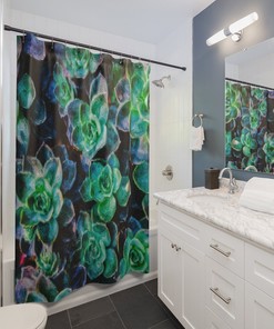 Plant Dad Gift Shower Curtain, Perfect Houseplant Decor by Vantaso