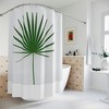 Plant Lover'S Green And White Shower Curtain For Bath 