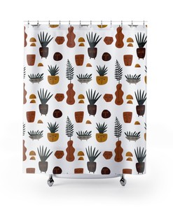 Plant-Inspired Shower Curtain For Botanical Lovers