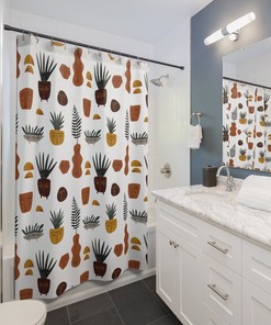 Plant-Inspired Shower Curtain For Botanical Lovers