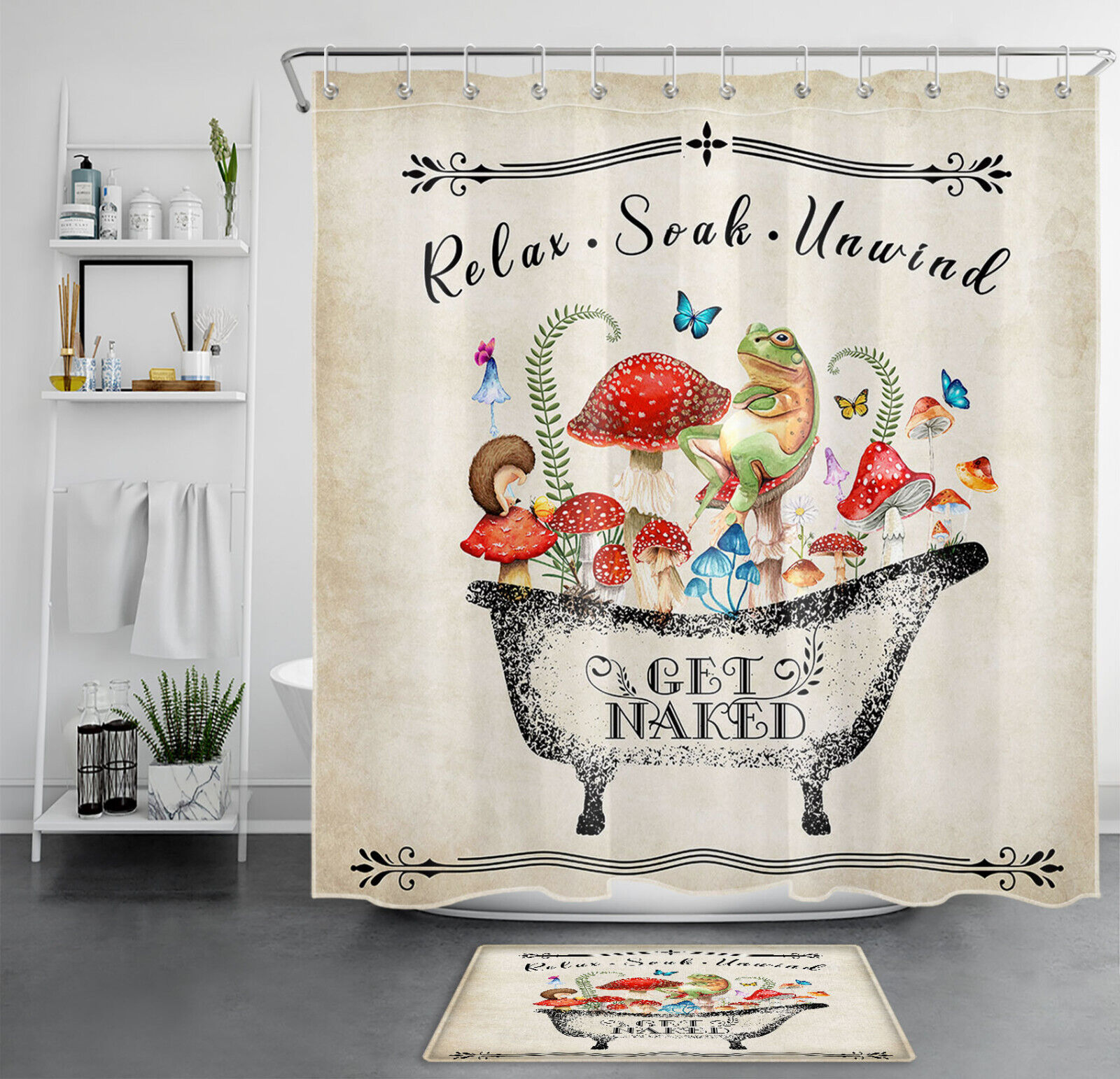 Playful And Colorful Frog Printed Shower Curtain - Add Fun To Your Bathroom