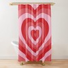 Playful And Sweet Hearts Shower Curtain - A Design That Brings Happiness To Your Bathroom