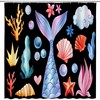 Playful Cartoon Mickey And Minnie Waterproof Shower Curtain For Children'S Bathroom