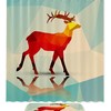 Playful Deer Print Shower Curtain With Waterproof Fabric For Your Bathroom