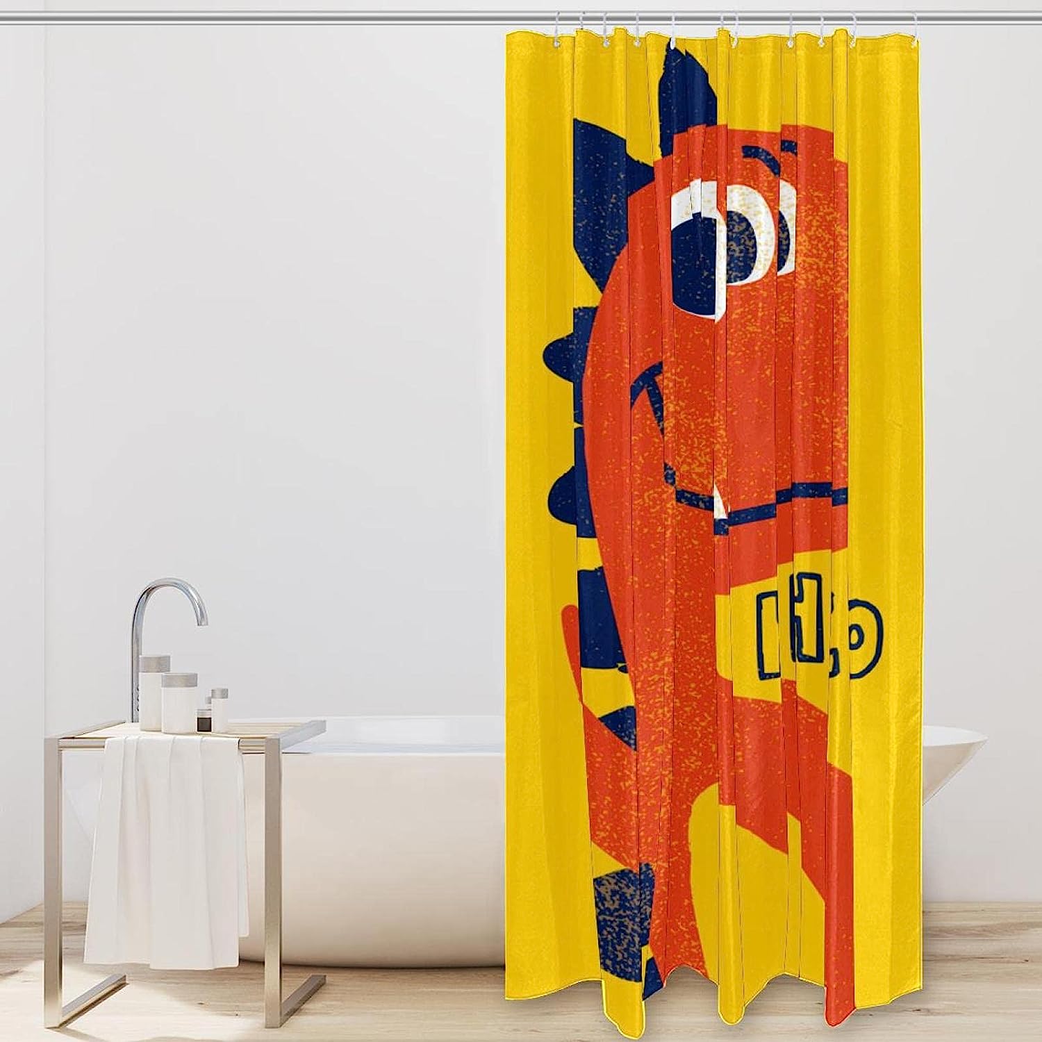 Playful Dinosaur Shower Curtain For A Jurassic Bathroom - Image 2