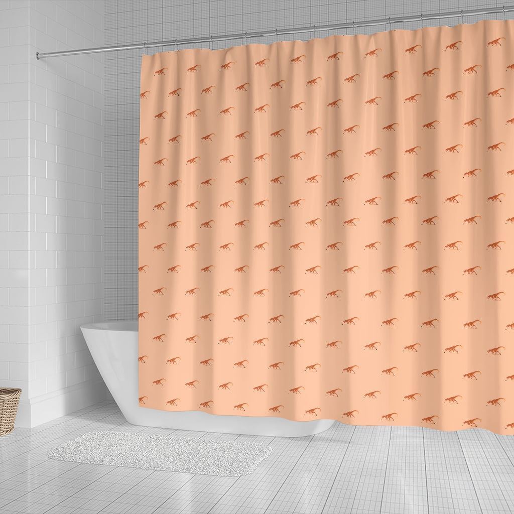 Playful Dinosaurs Shower Curtain For Kids Bathroom Fun