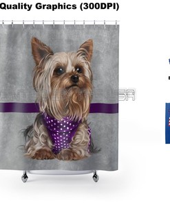 Playful Dog Breeds Shower Curtain For Canine-Inspired Bathroom Design