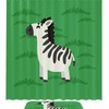 Playful Green Zebra Shower Curtain With Waterproof Fabric For Animal-Lover Bathroom Decor