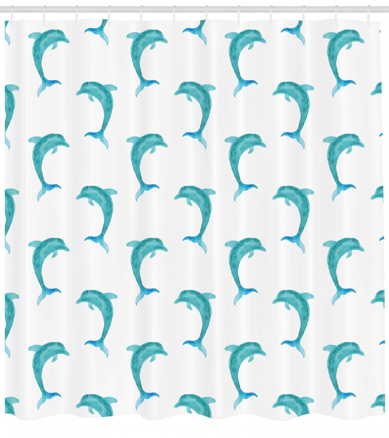 Playful Jumping Dolphin Shower Curtain For Ocean Lovers - Image 4