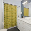 Playful Monkey Shower Curtain with 180x200cm Digital Printing and Polyester Material, Waterproof and Mildew Resistant