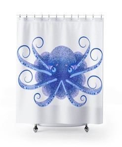 Playful Octopus Shower Curtain for Your Bathroom Decor.