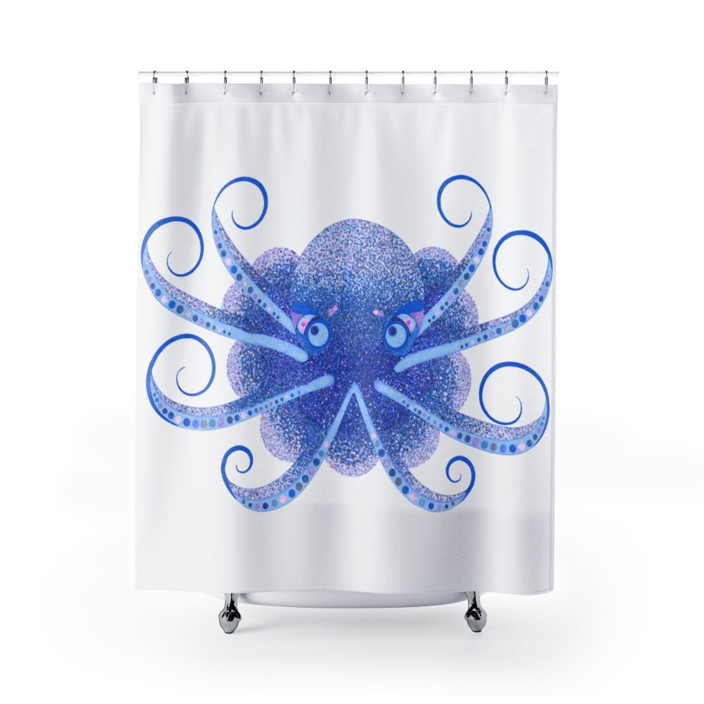 Playful Octopus Shower Curtain for Your Bathroom Decor.