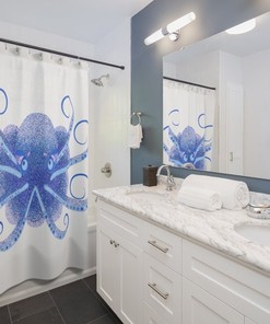 Playful Octopus Shower Curtain for Your Bathroom Decor.