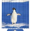 Playful Penguin Animal Print Shower Curtain - Waterproof for Bathroom 