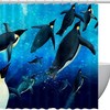 Playful Penguins of the Sea Shower Curtain for Your Bathroom