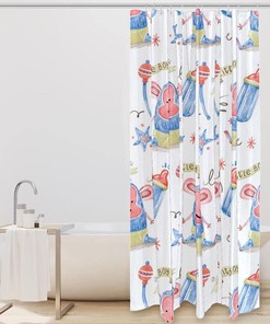 Playful Smiling Monkey Shower Curtain