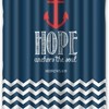 Playful and Cute Nautical Shower Curtain with Full Size Print - Perfect for Your Bathroom Decor.