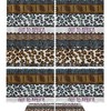 Plush Leopard Fabric Printed Bathroom Tub Set With Waterproof Fabric Shower Curtain