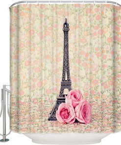 Polar Bear And Penguin Fabric Shower Curtain By Charmhome