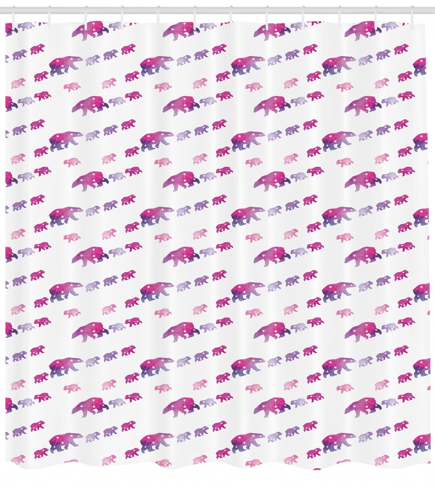 Polar Bear Fabric Decors Shower Curtain with Unique Pattern