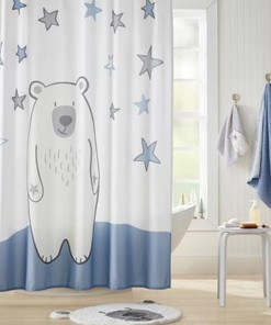 Polar Bear In Jam Print Shower Curtain For A Cozy And Cute Bathroom Theme