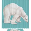 Polar Bear Print Shower Curtain for Bathroom Decor