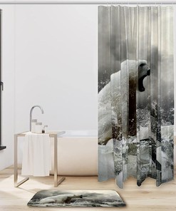 Polar Bear Shower Curtain Perfect for Any Bathroom Decor