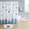 Polar Bear & Stars Marmalade-Brand Shower Curtain for Artistic Bathroom 