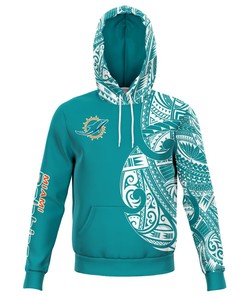 Polynesian Design Miami Dolphins 3D Hoodie For Fans Of The Nfl Team