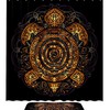 Polynesian Sea Turtle Shower Curtain - Tribal Oceanic Bathroom Decor 