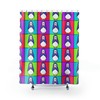 Pop Art Girly Shower Curtain - Cute Shower Curtain For Kids And Teens