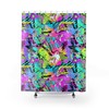 Pop Art Kawaii Shower Curtain, Modern Bathroom Decor with Unique and Cool Design