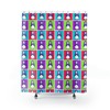 Pop Art Penguin Shower Curtain For Cool And Funky Kids Bathroom Decor