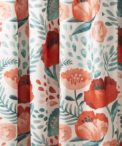 Poppy Garden Lush Decor Shower Curtain Adding a Bright Floral Touch to Your Bathroom