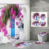 Porch Flowers Garden Waterproof Shower Curtain For Home Decor 