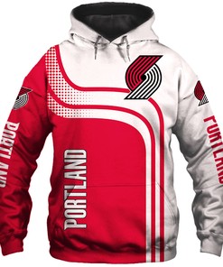 Portland Trail Blazers 3D Zip Hoodie Show Your Support For Your Favorite Team