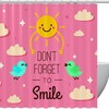 Positive Sun Shower Curtain to Start Your Day with A Smile