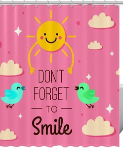 Positive Sun Shower Curtain to Start Your Day with A Smile