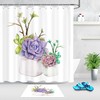 Potted Succulents Shower Curtain: Add A Touch Of Greenery To Your Bathroom