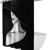 Pretty And Cute African American Girl Shower Curtain - Elegant And Colorful Bathroom Decor
