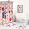 Pretty Floral Butterfly Shower Curtain For A Delicate Bathroom 