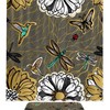 Pretty Flowers, Butterflies, And Hummingbirds Shower Curtain With Waterproof Fabric For Your Bathroom