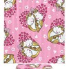 Pretty Pink Heart Unicorn Shower Curtain with Waterproof Bathroom Decor 