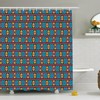 Primary Colors Shower Curtain Fabric for Bathroom Decors 